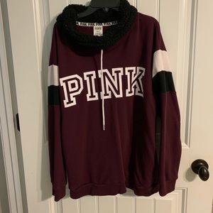pink sweatshirt